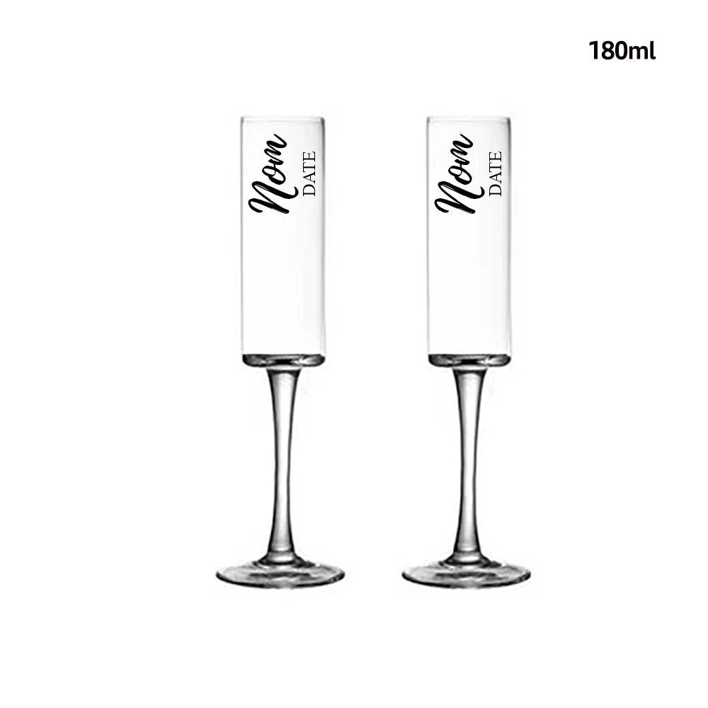 Lot de Verres Mariage Personnalisés Classe