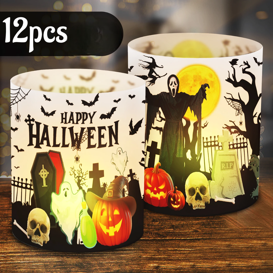 Lots de Petites Lanternes Halloween Design