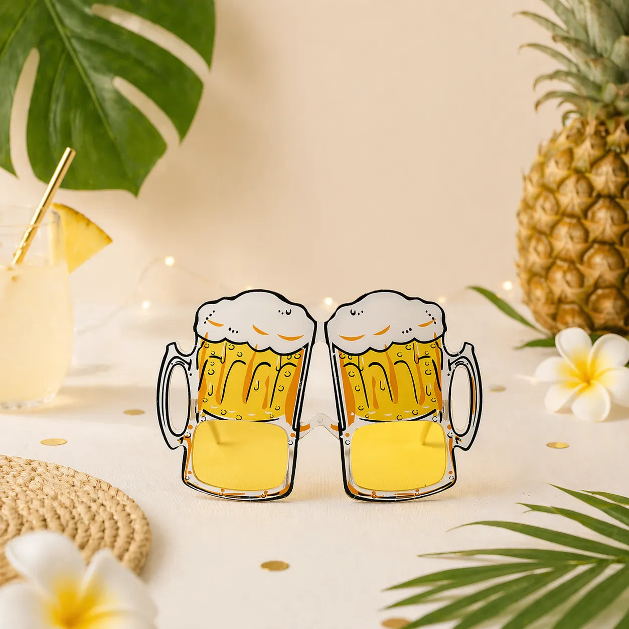 Lunettes Bière pour Photobooth Festive
