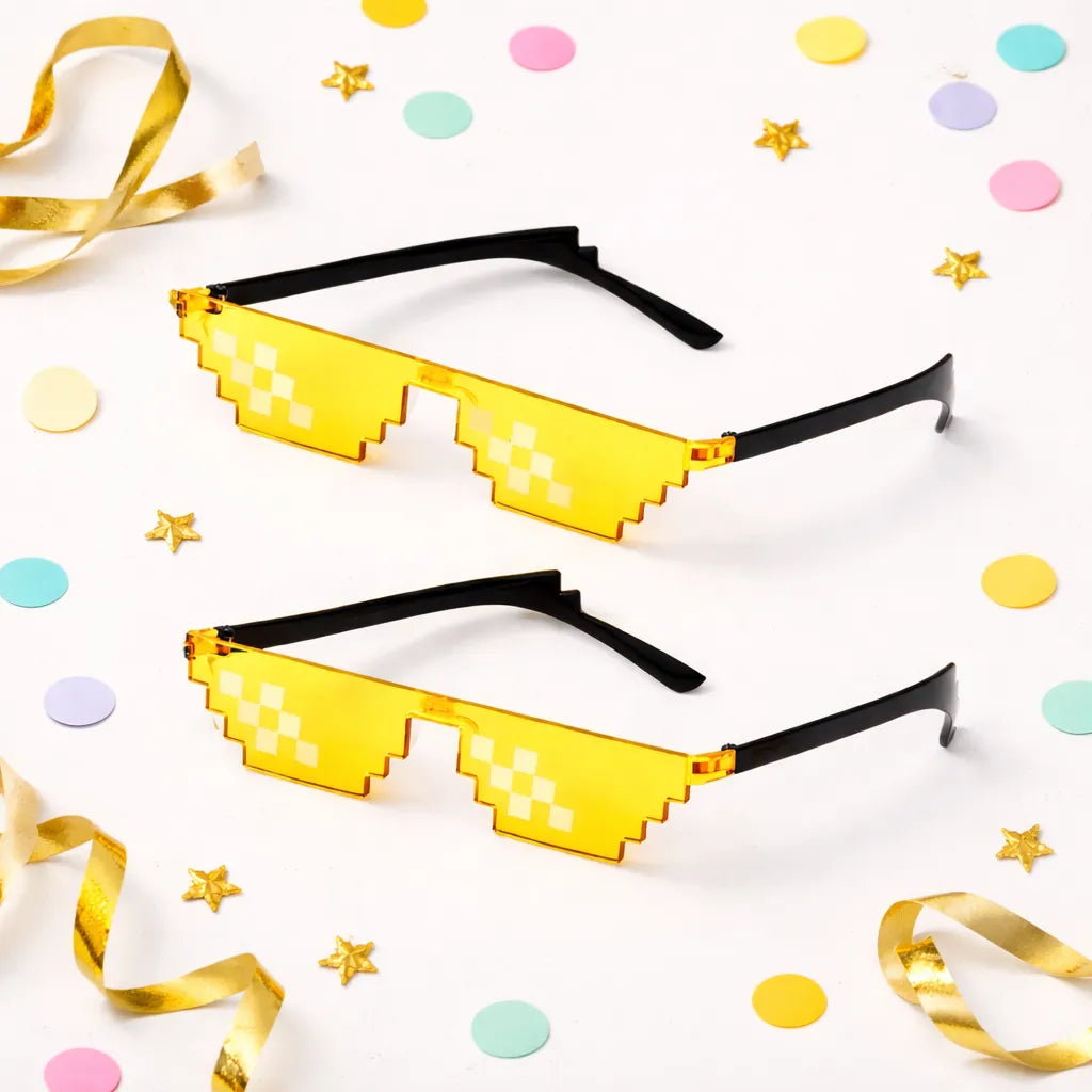 Lunettes Photobooth Jaune Original Festive