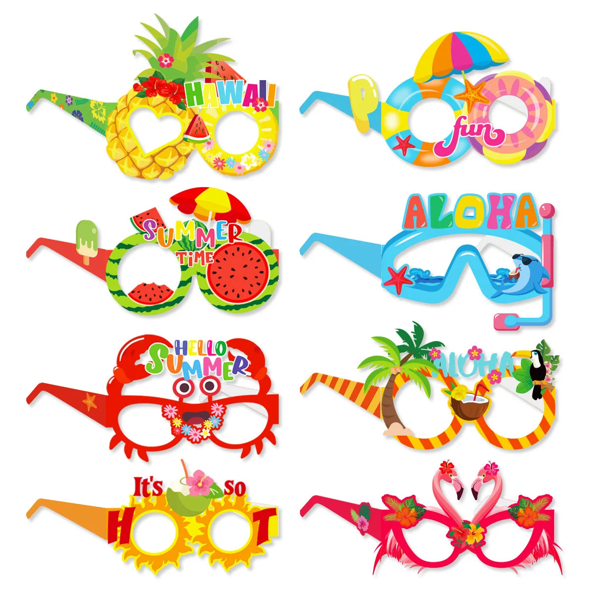 Lunettes Photobooth Tropicales