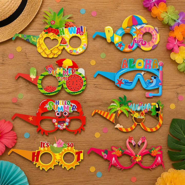 Lunettes Photobooth Tropicales Unique