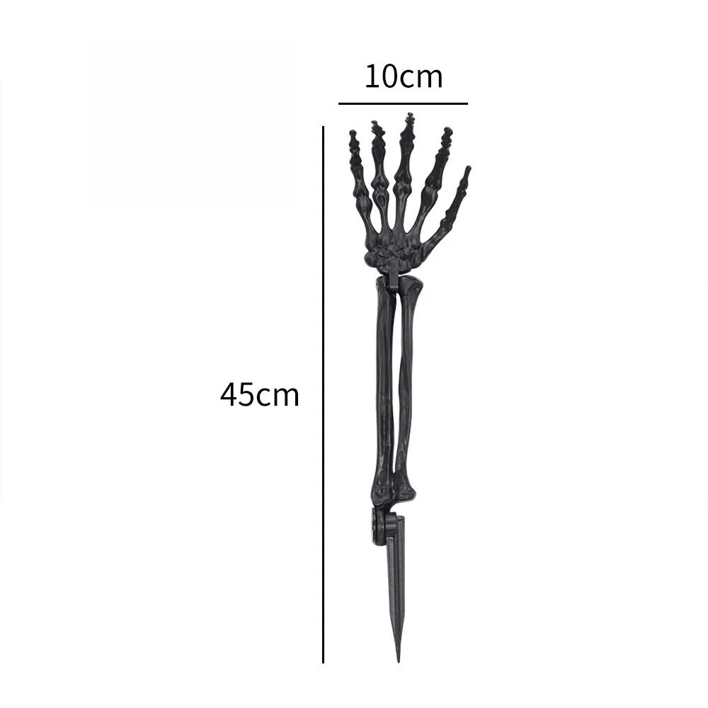 Main de Squelette Noire Durable