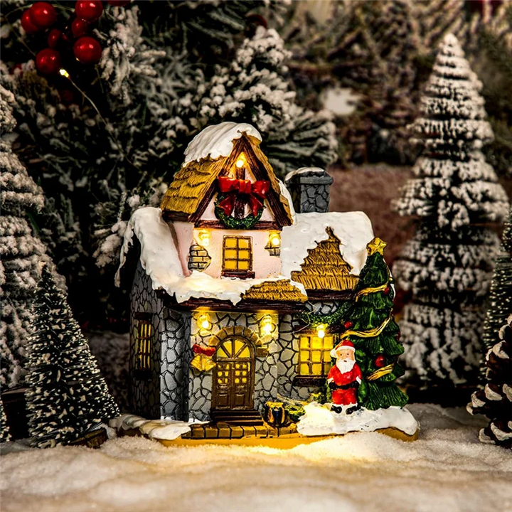 Maison Village de Noël Lumineuse