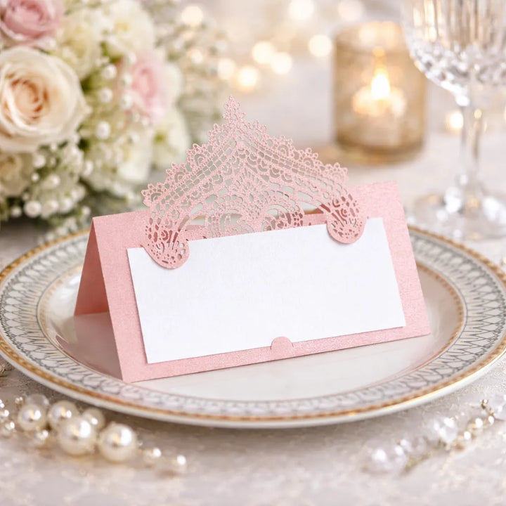 Marque Place Elégant Mariage Rose
