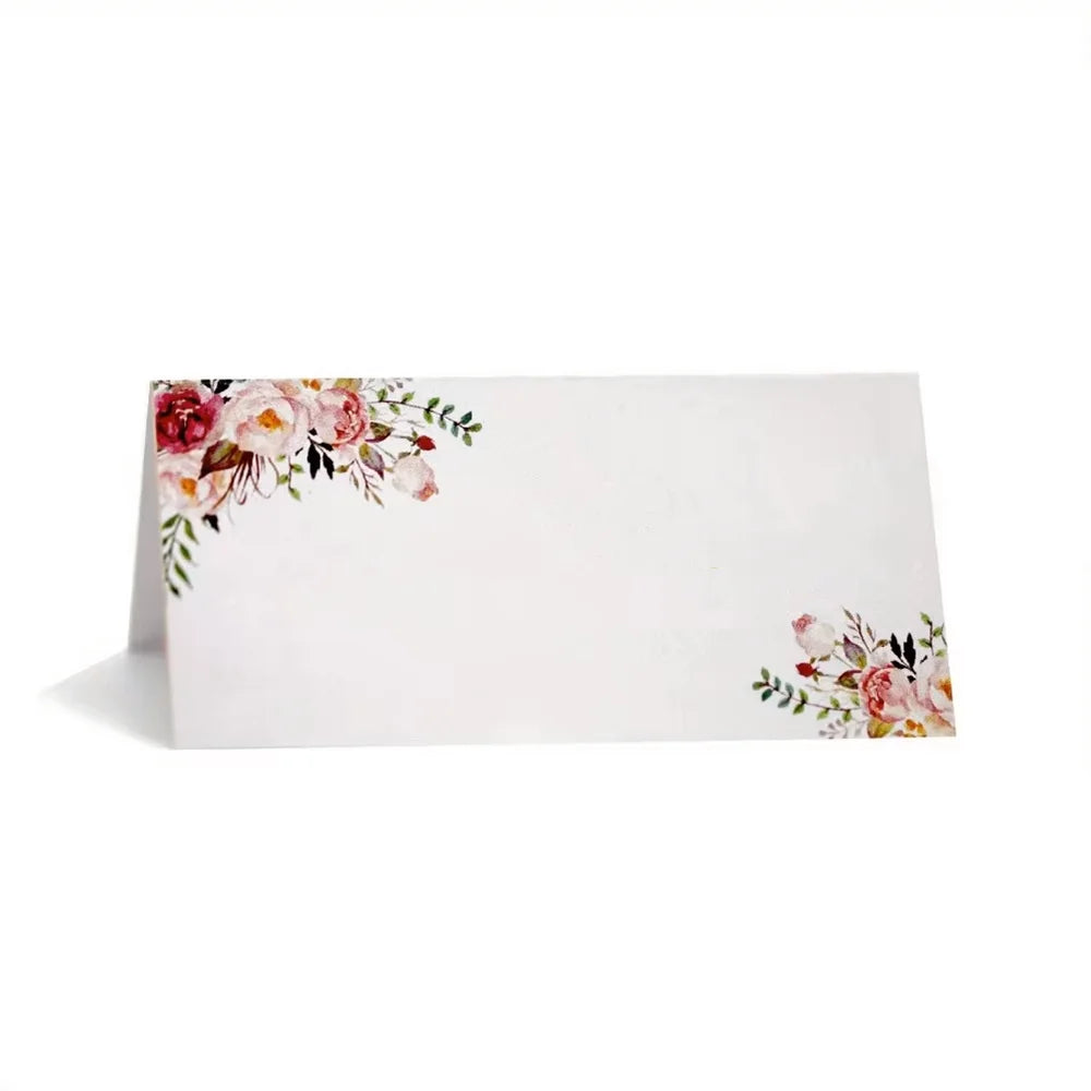 Marque Place Mariage Elégant à Fleurs Chic