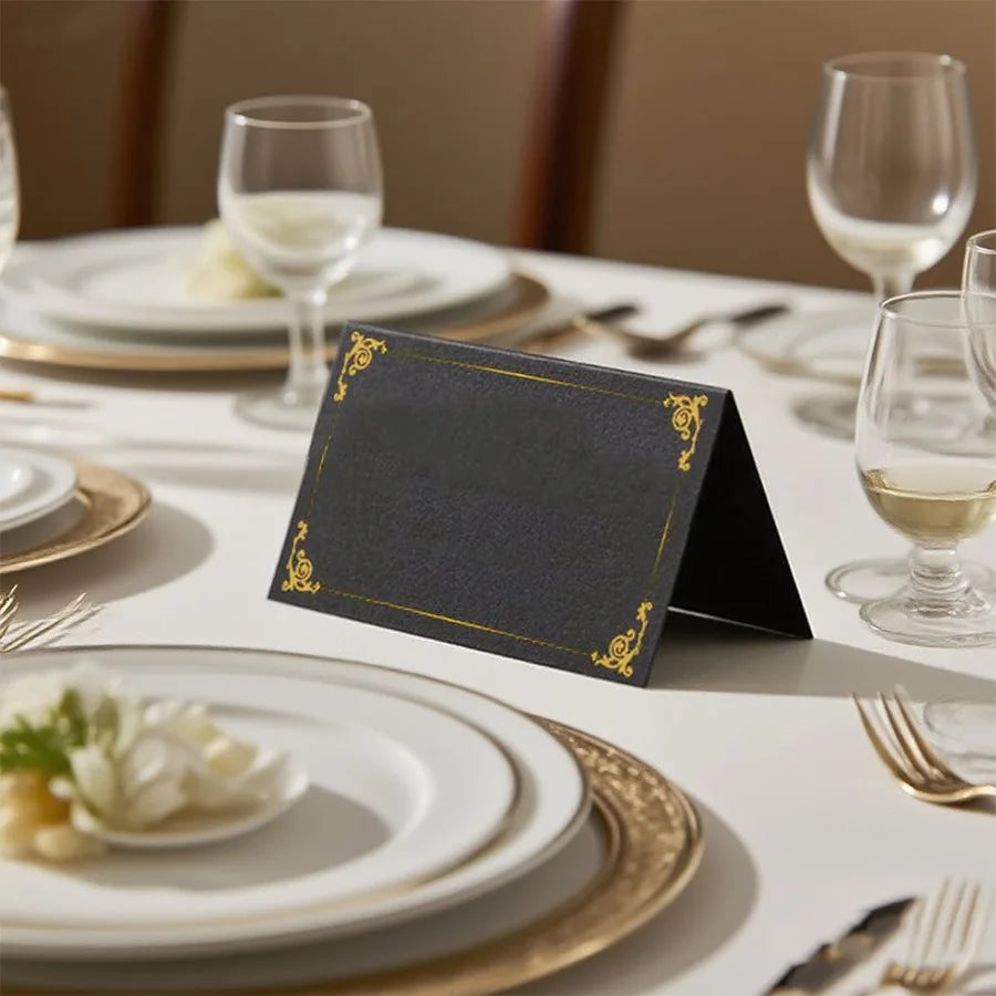 Marque Place Mariage Noir Plié