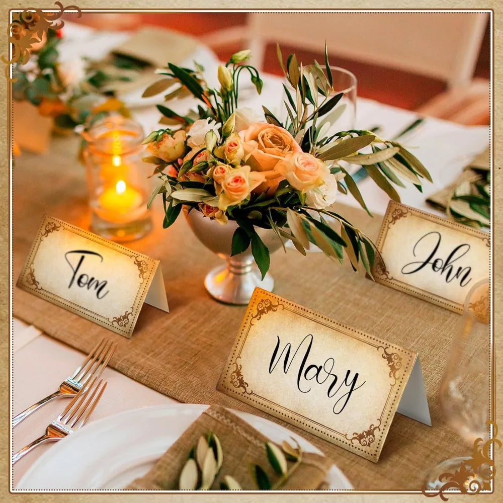 Marque Place Vintage Mariage Chic