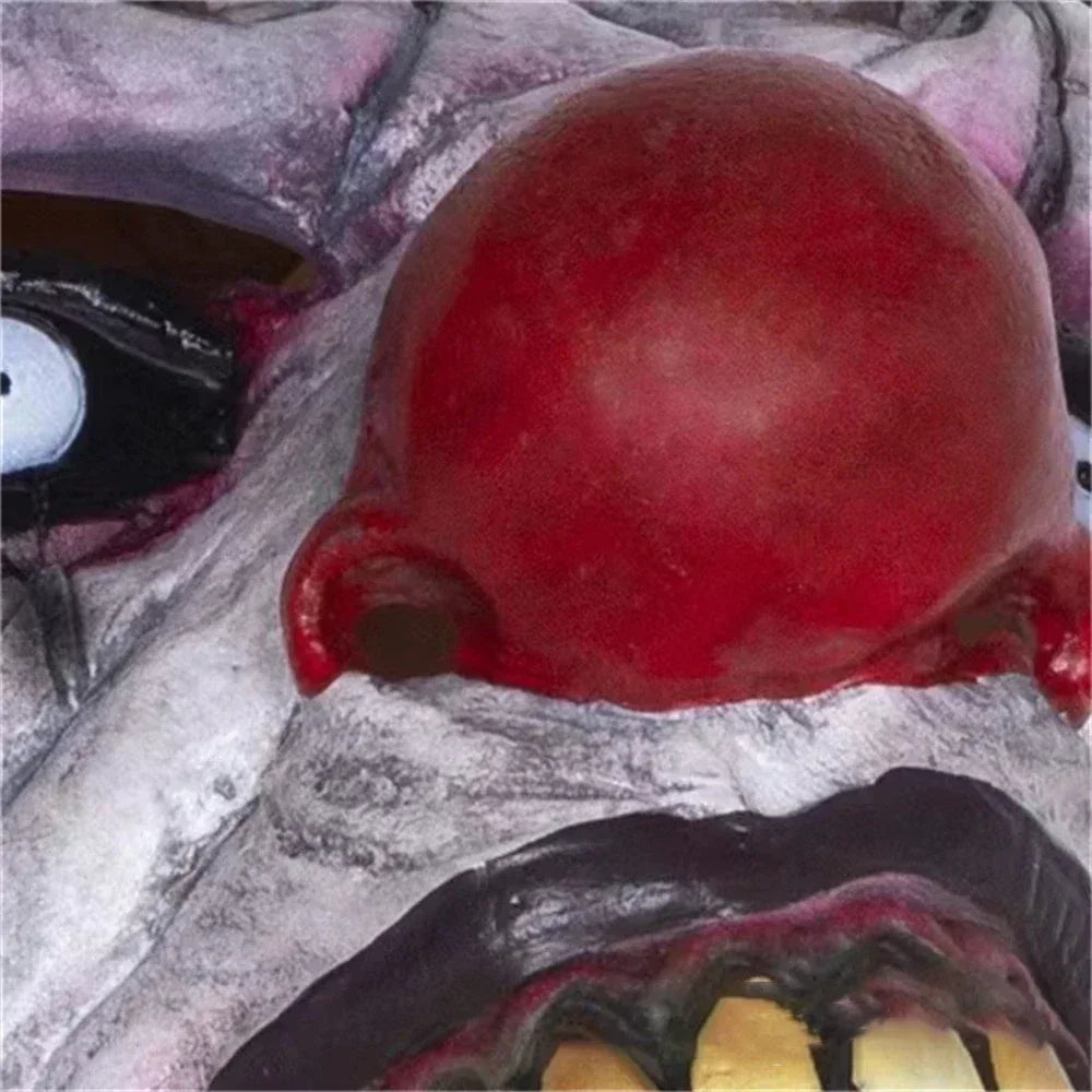 Masque Clown Diabolique Halloween Gros Plan
