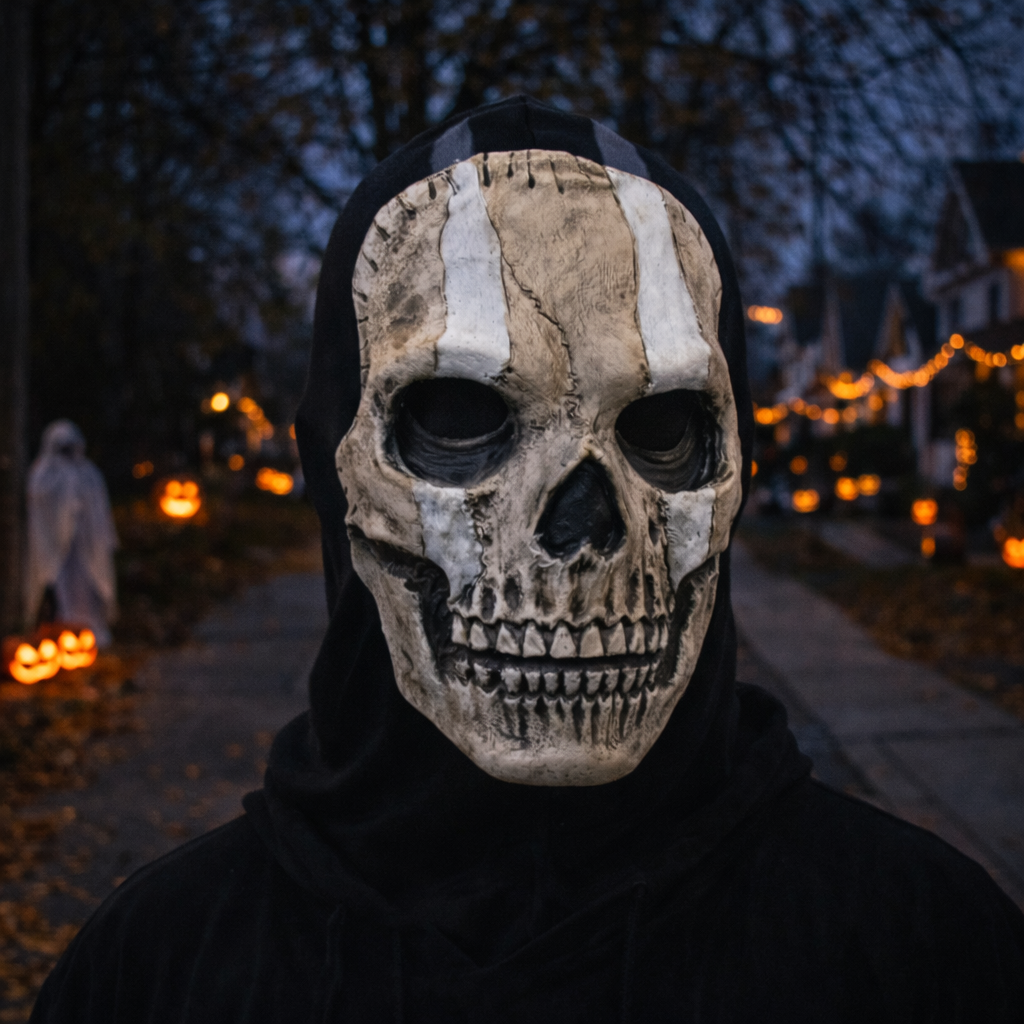 Masque Crâne Halloween en Latex