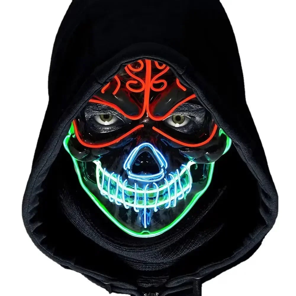 Masque Tête de Mort LED Stylé
