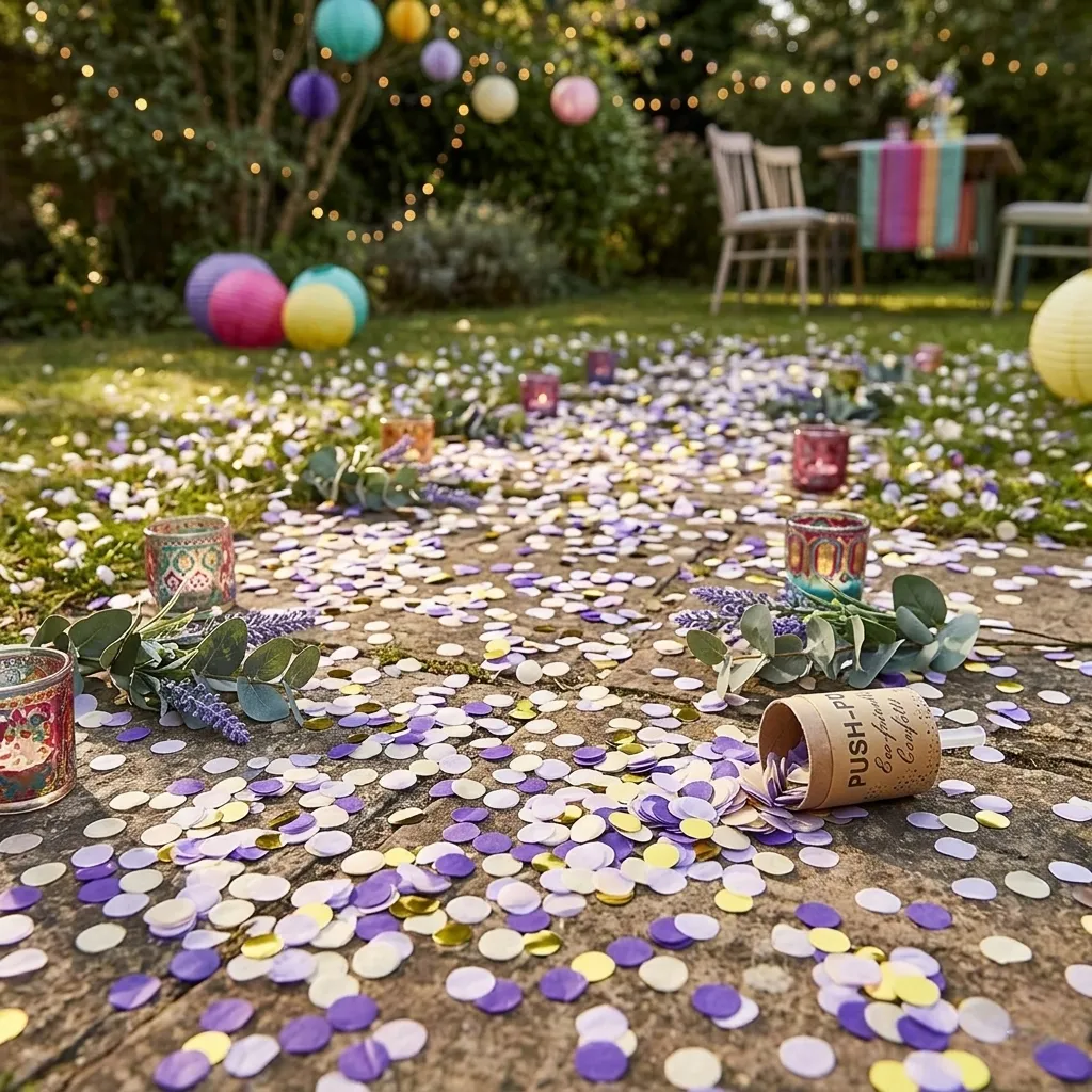 Mini Canon de Confettis Violets