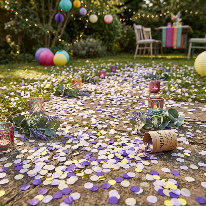 Mini Canon de Confettis Violets