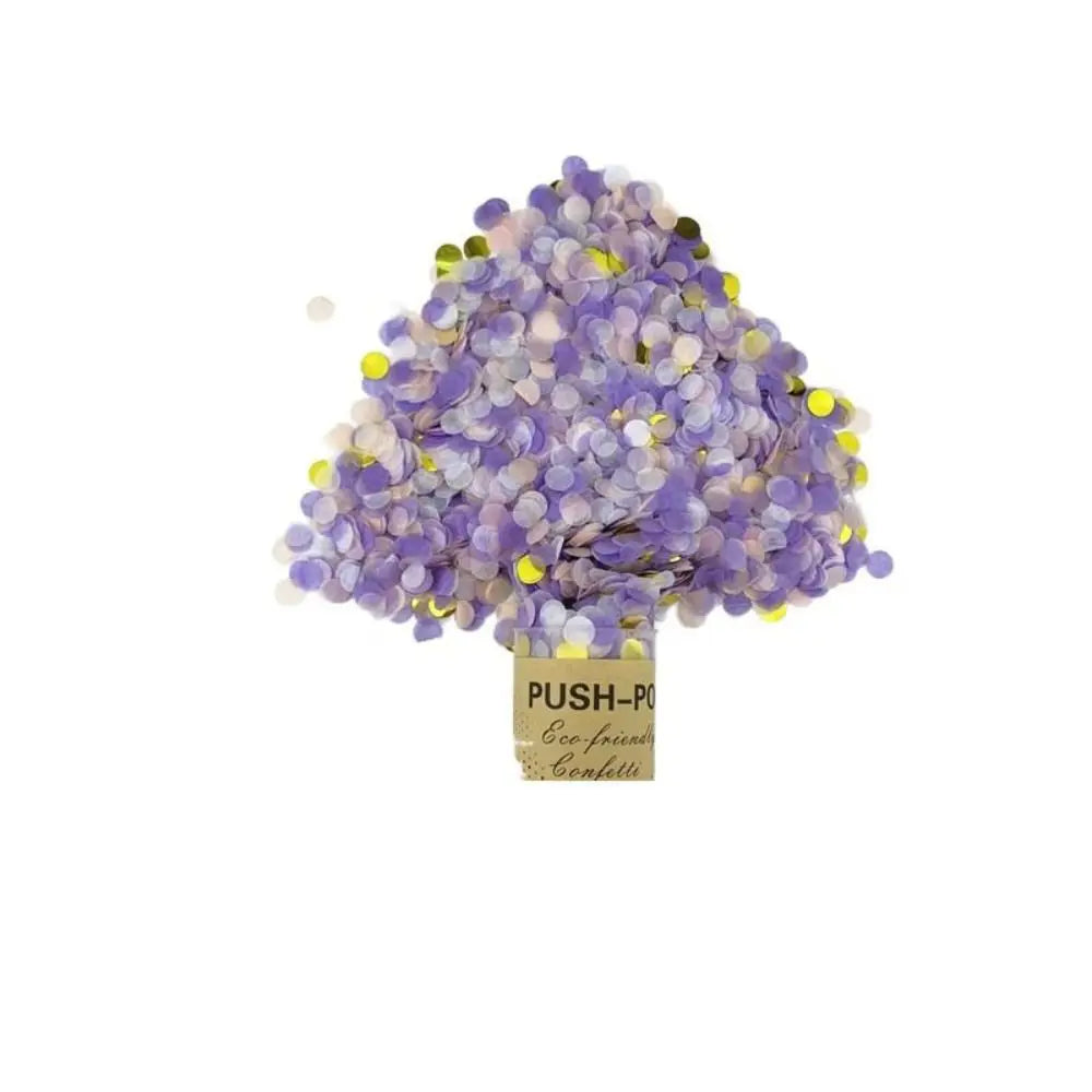 Mini Canon de Confettis Violets Chic
