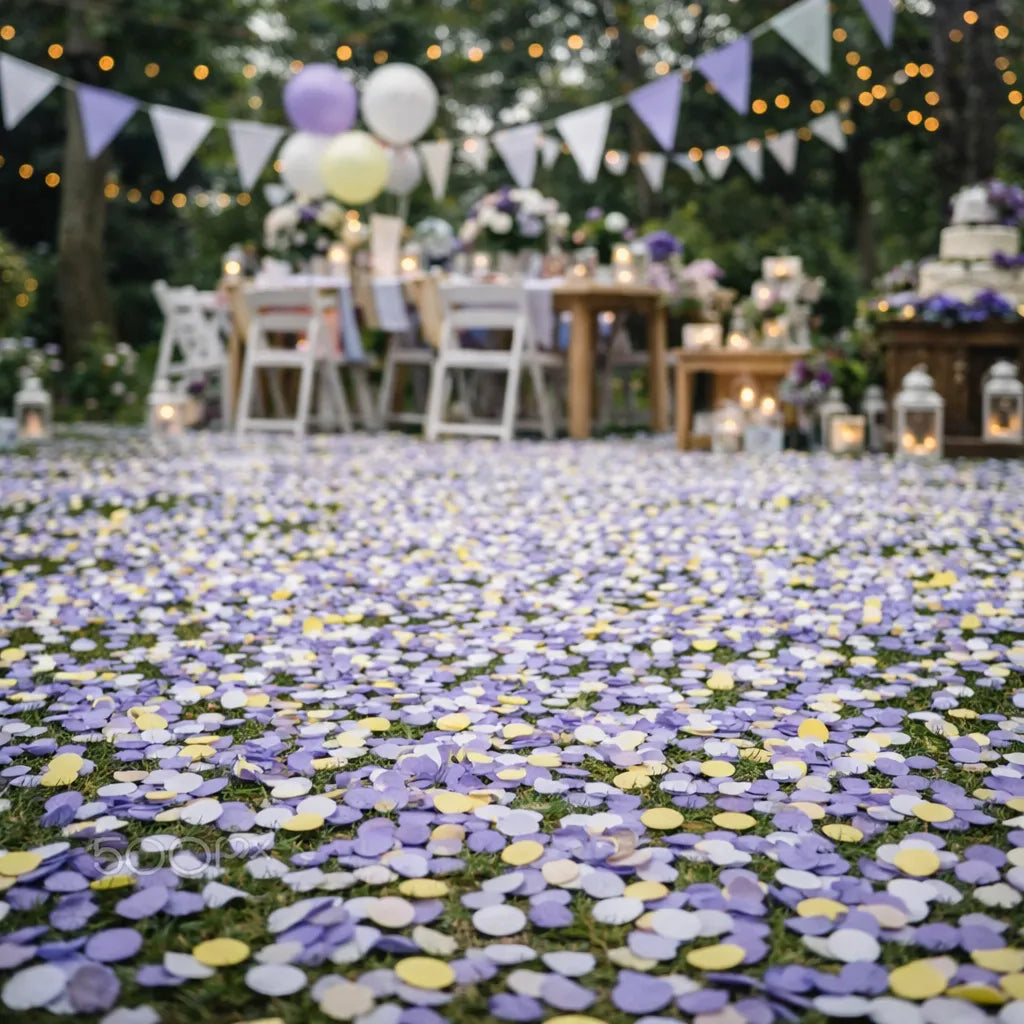 Mini Canon de Confettis Violets Unique