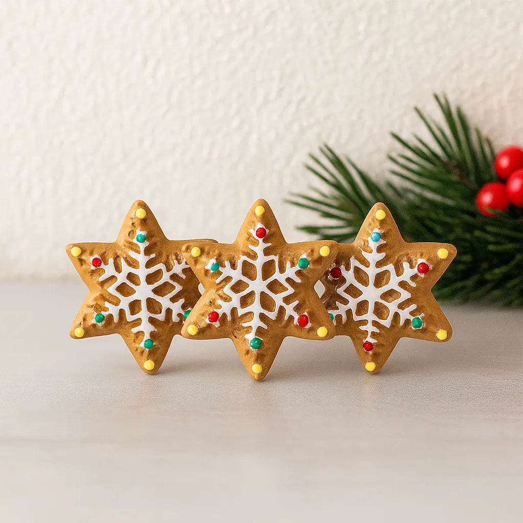 Mini Flocon de Neige en Résine Mignon