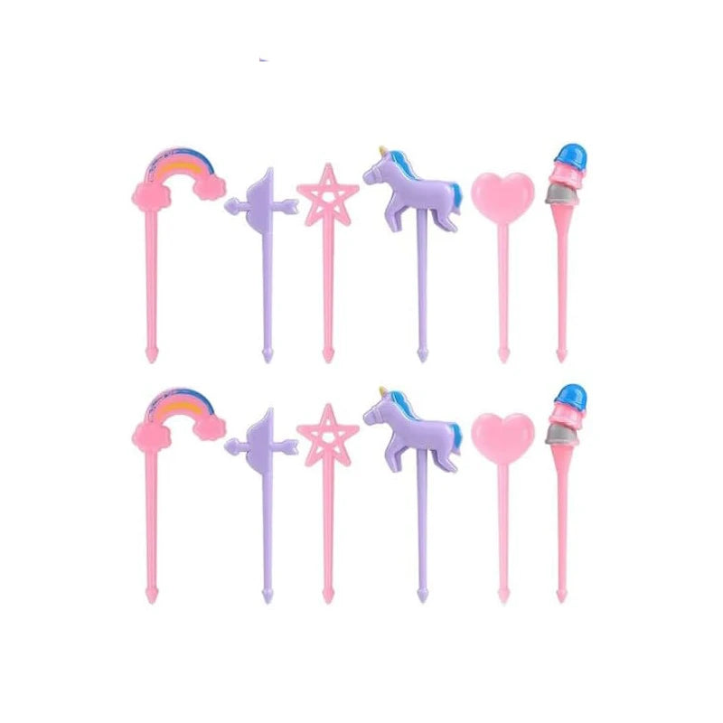 Mini Pics Cocktail Licorne Coloré