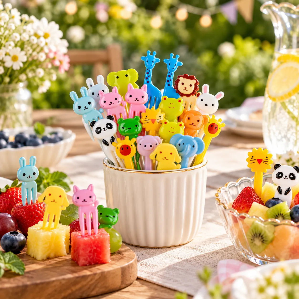 Mini Pics Cocktail Thème Animaux joyeux
