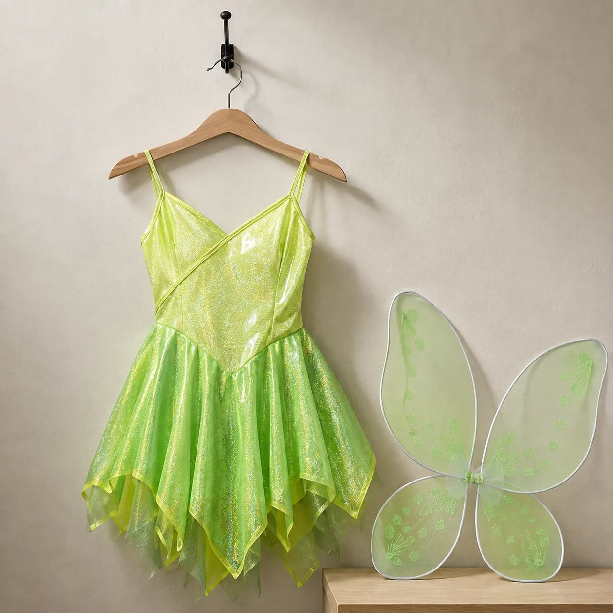 Mini Robe de Fée Verte Fantaisie