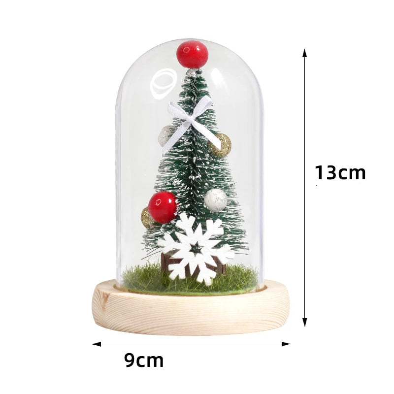 Mini Sapin Artificiel sous Cloche Original