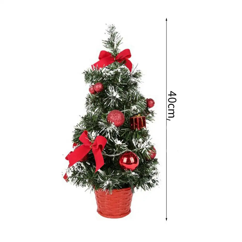 Mini Sapin de Noël Artificiel Décoré Couleur Unique