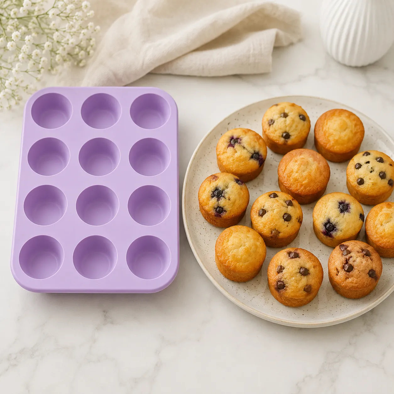 Moule à Cupcakes en Silicone