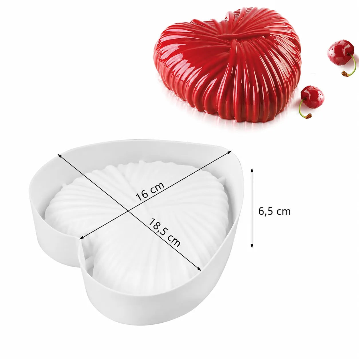 Moule à Gâteau Cœur Silicone Gourmande