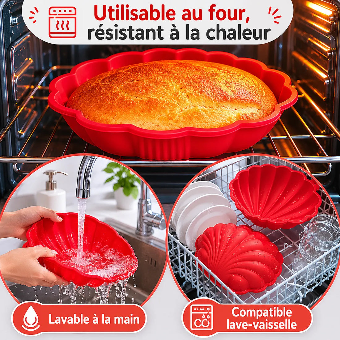 Moule à Gâteau Coquillage Pratique
