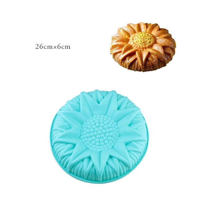 Moule à Gâteau Floral en Silicone Minimaliste
