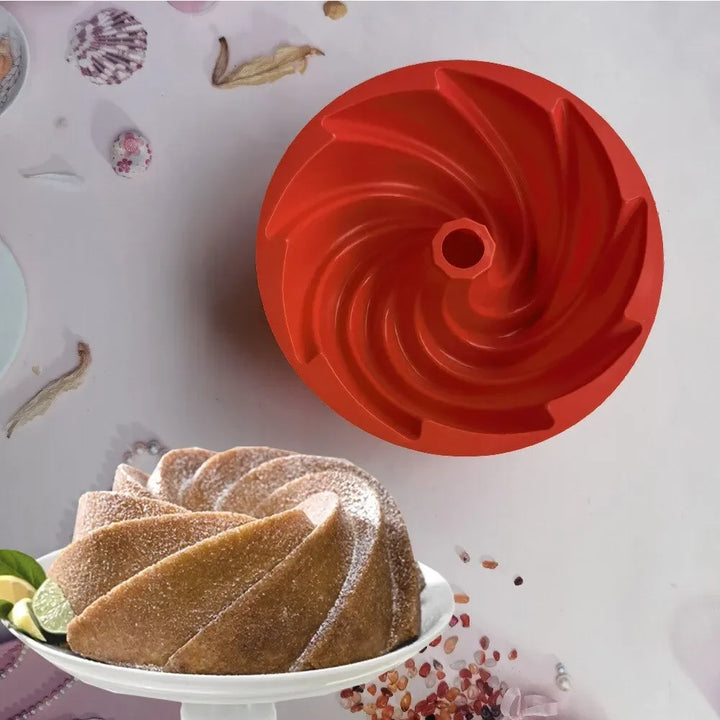 Moule à Gâteau Spirale en Silicone