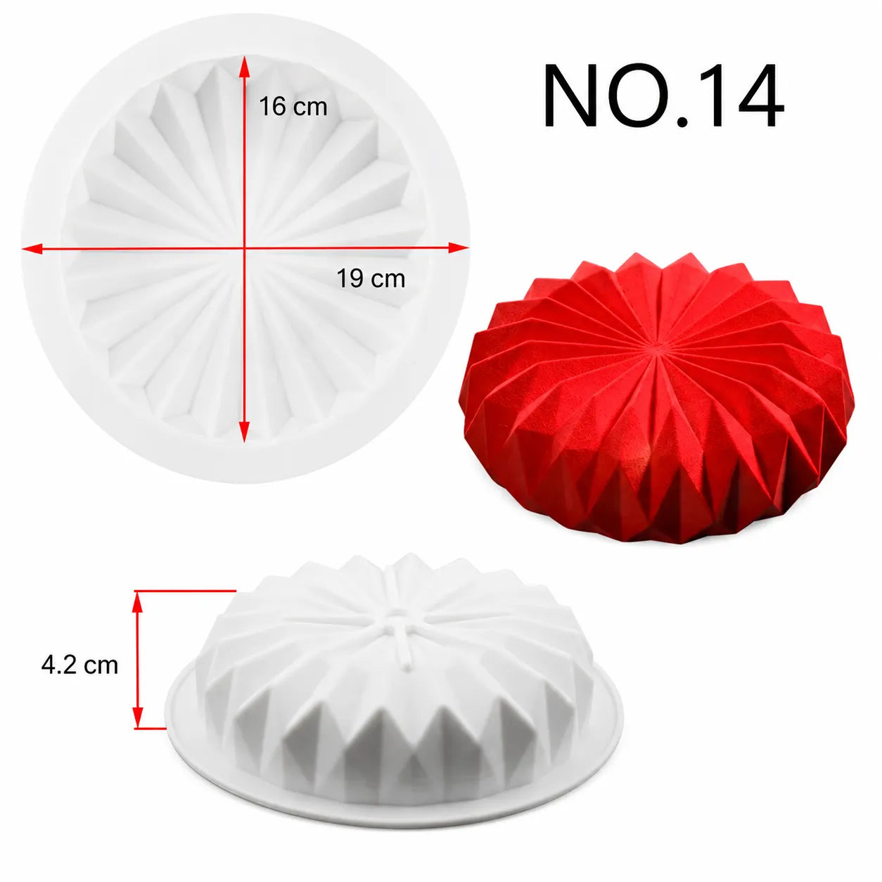 Moule à Gâteau en Silicone 3D Moderne