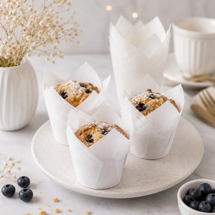Moule à Muffin en Papier Blanc 