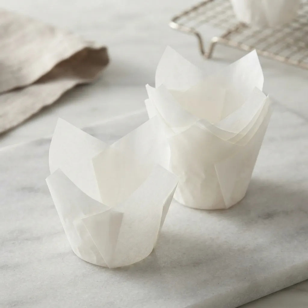 Moule à Muffin en Papier Blanc Résistant