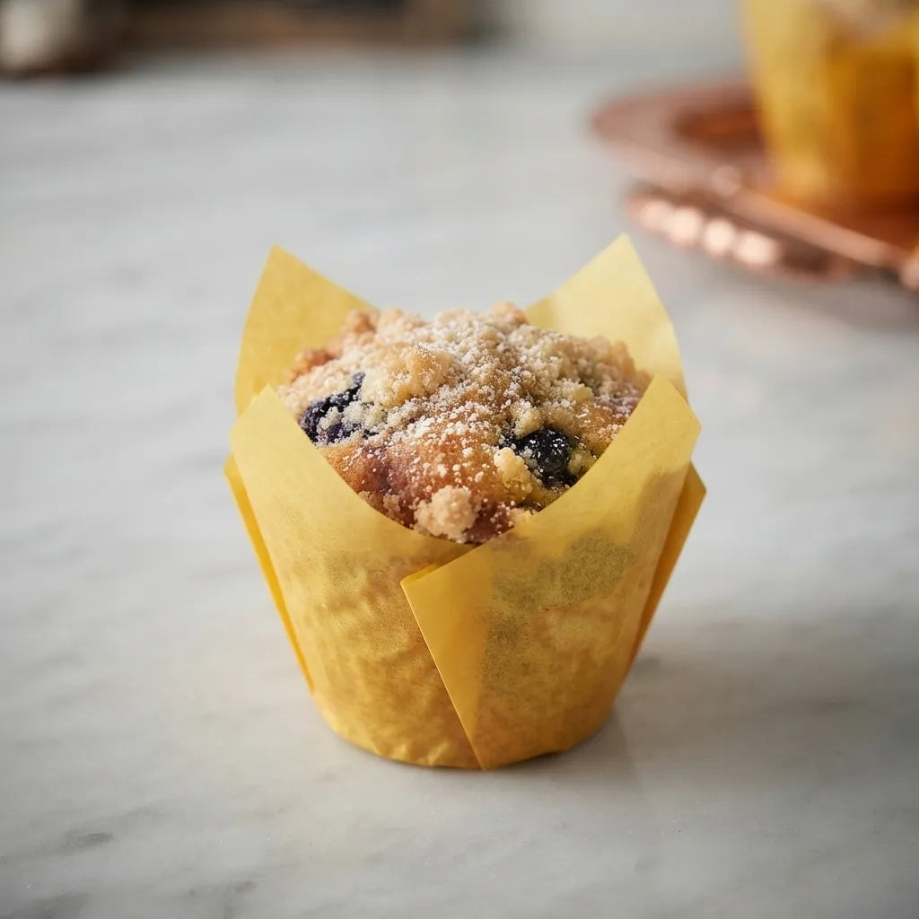 Moule Pour Muffin Jaune en Papier Résistant