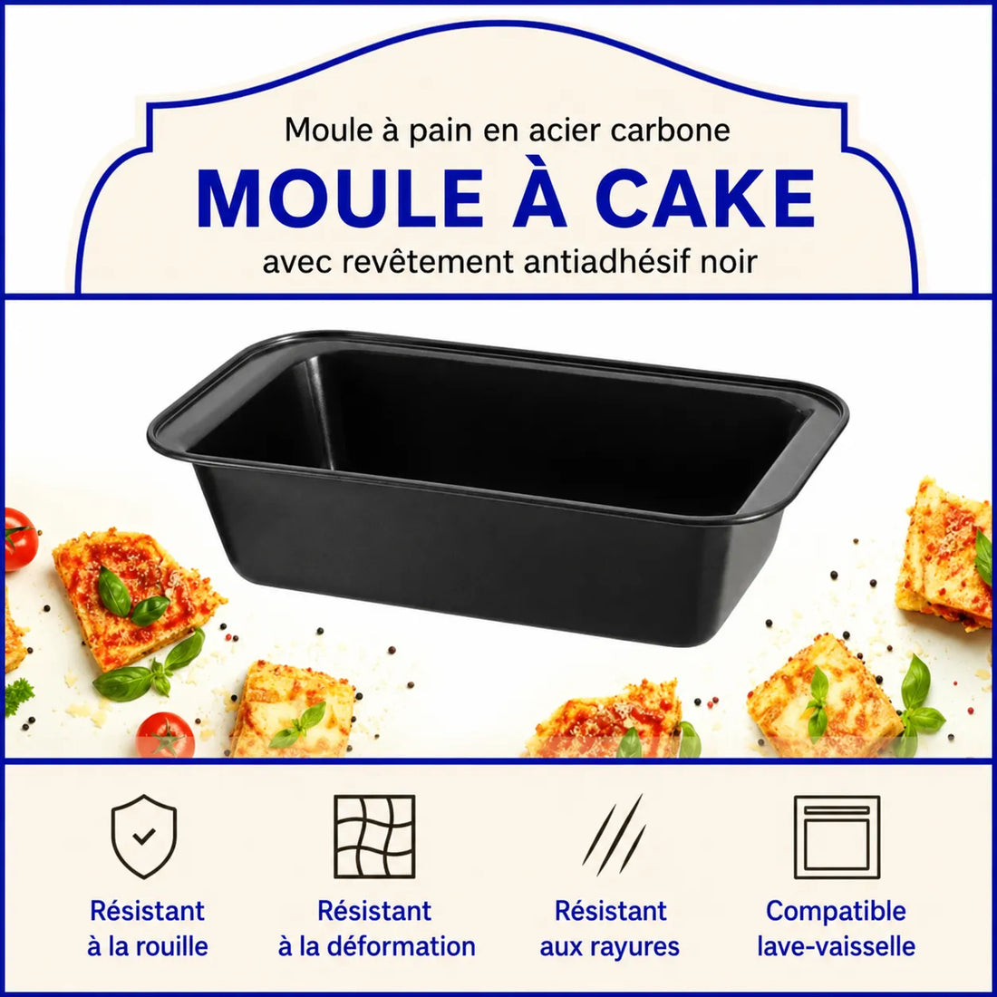 Moule Rectangulaire en Acier au Carbone Resistant