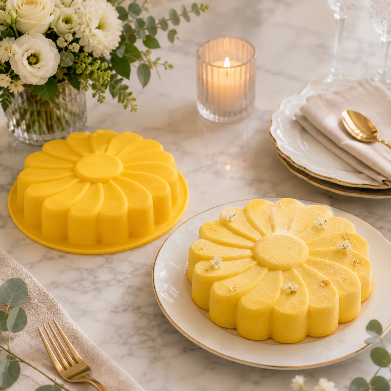 Moule de Cuisson à Gâteau Floral
