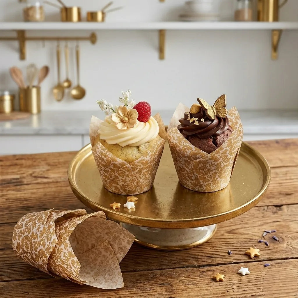 Moule en Papier Muffin Feuillage