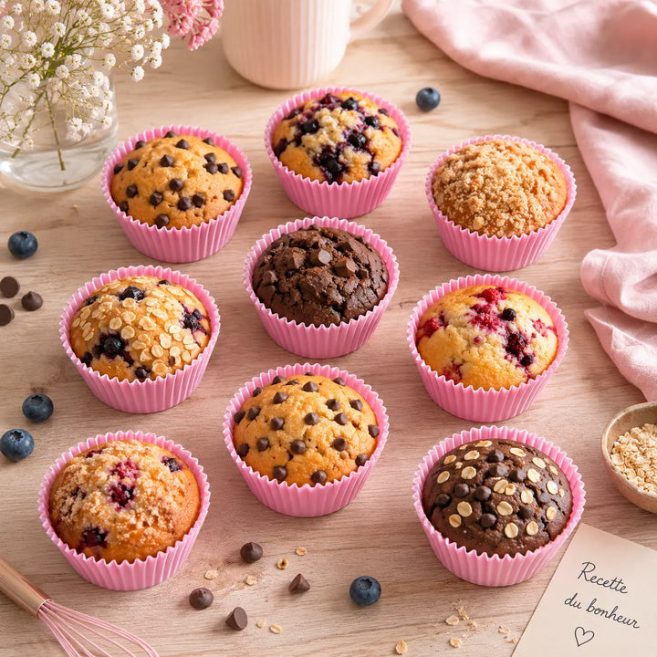 Moule en Papier Rose à Cupcake