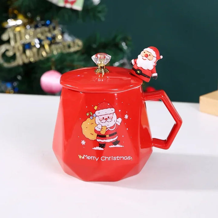 Mug Géométrique Rouge Noël