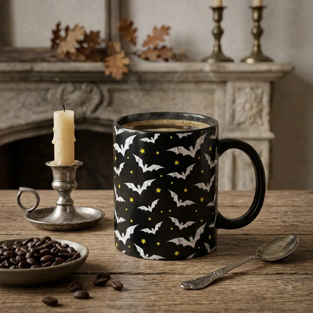Mug Halloween Chauve-souris Minimaliste