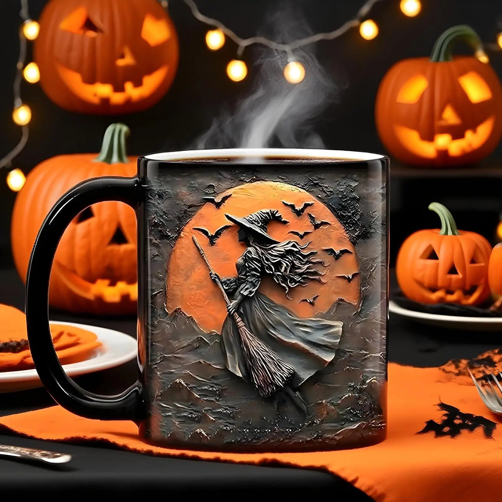 Mug Halloween Sorcière Design