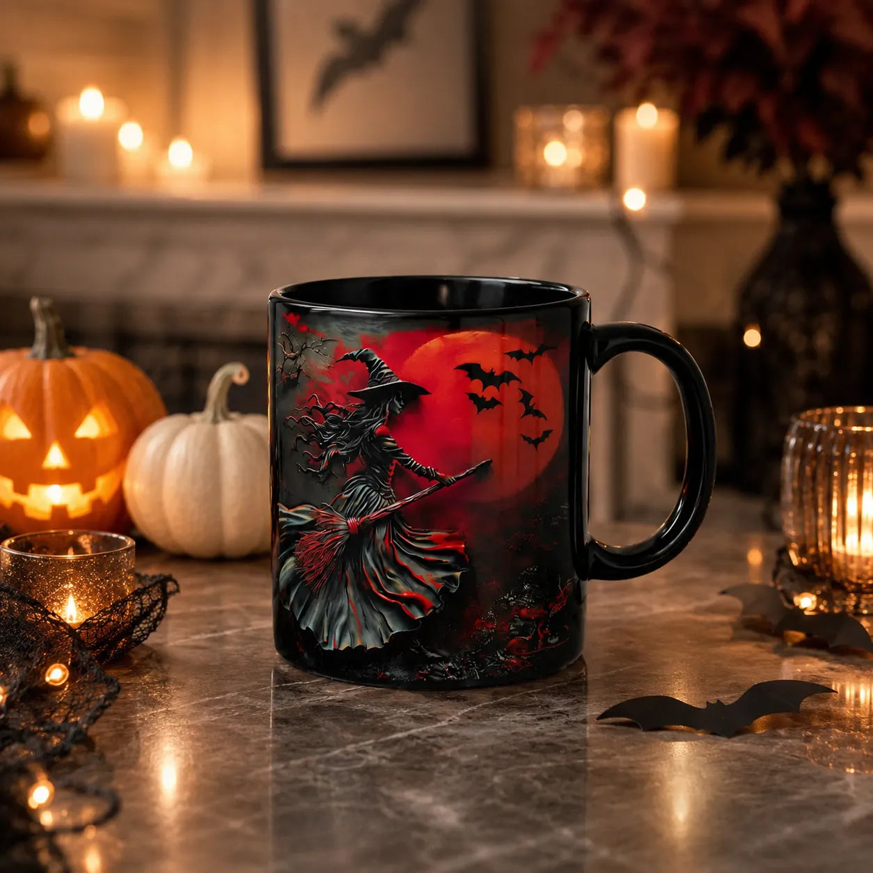 Mug Motif Sorcière Rouge original