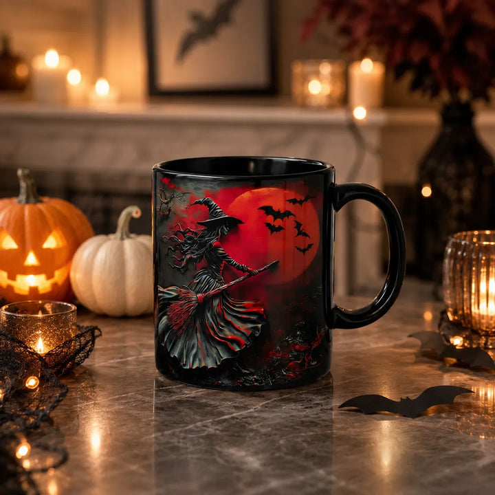 Mug Motif Sorcière Rouge original