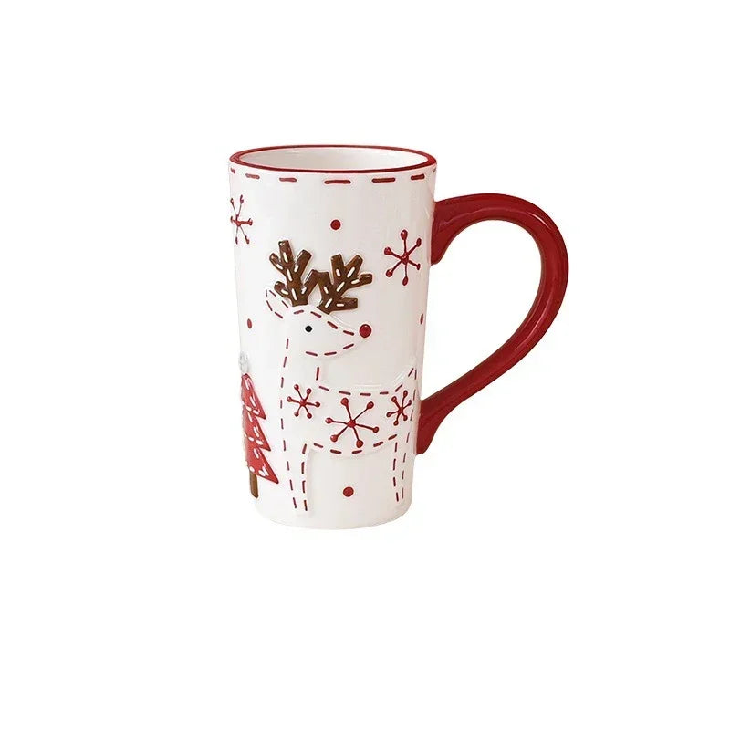 Mug Noël Blanc Style Nordique Design
