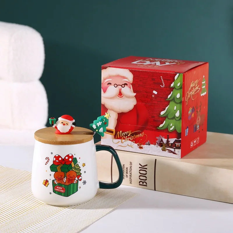 Mug Noël à Couvercle Design