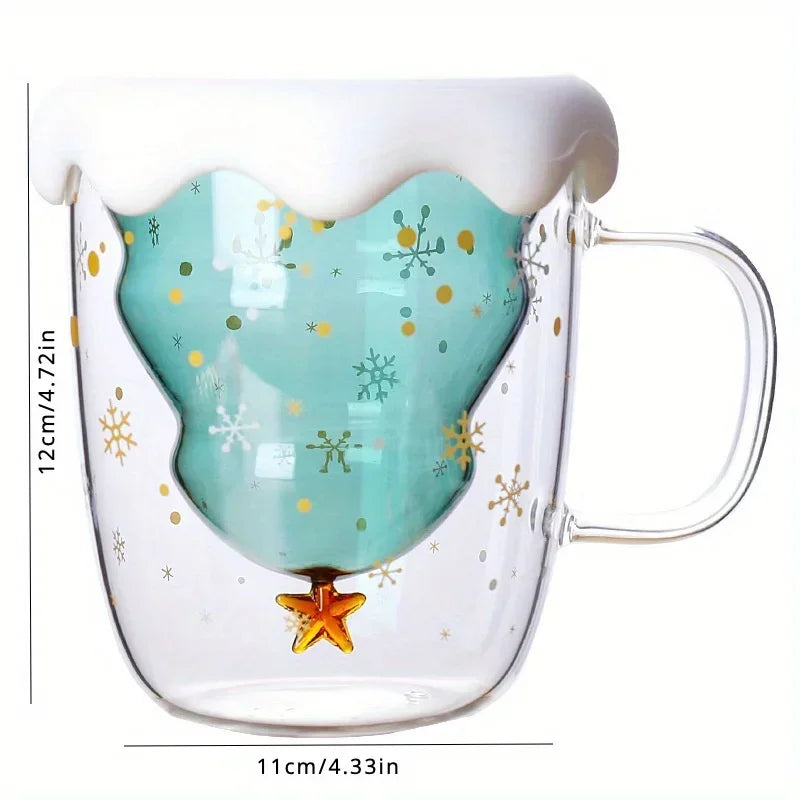 Mug Noël à Double Parois à couvercles 