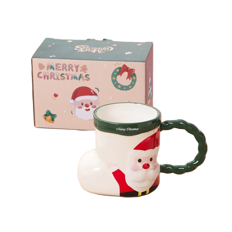 Mug Noël Originale Botte Minimaliste
