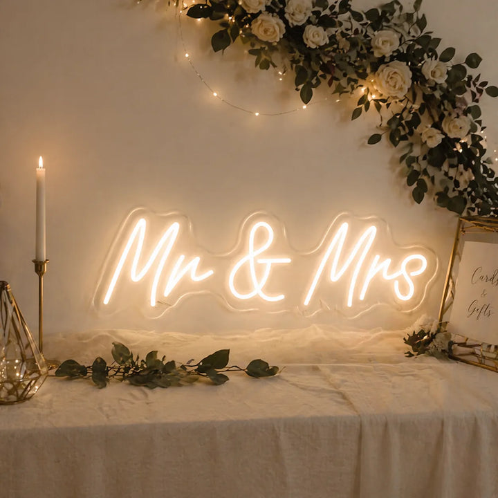 Néon Décoratif Mr & Mrs