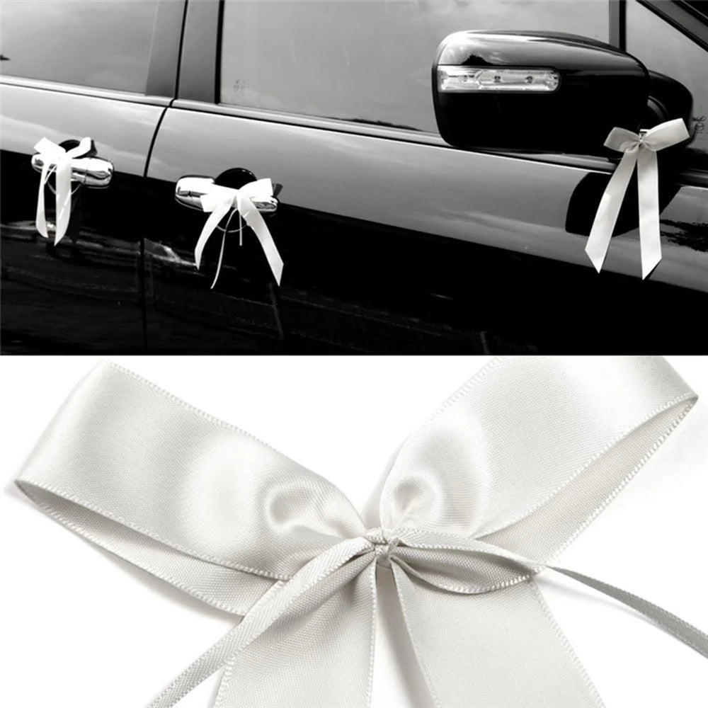 Nœud Papillon Blanc pour Voiture Chic