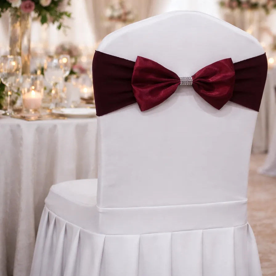 Nœud Papillon de Chaise Mariage Bordeaux